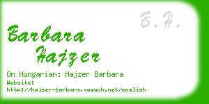 barbara hajzer business card